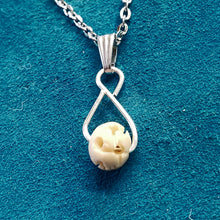 Load image into Gallery viewer, Antique Ivory Bead Necklace
