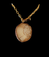 Load image into Gallery viewer, Scrimshawed Fossil Walrus Ivory Necklace
