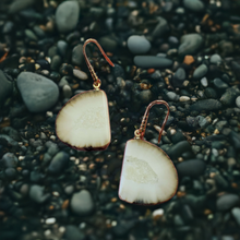 Load image into Gallery viewer, Ancient Fossil Walrus Ivory Earrings on sale
