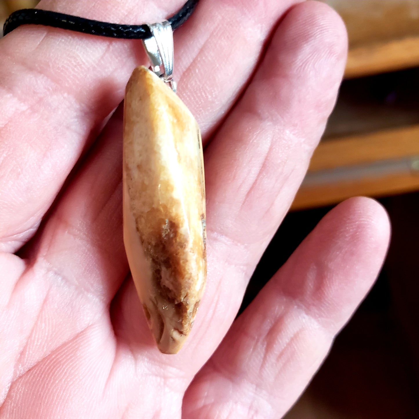 Fossil Walrus Ivory Beach Comber's Necklace