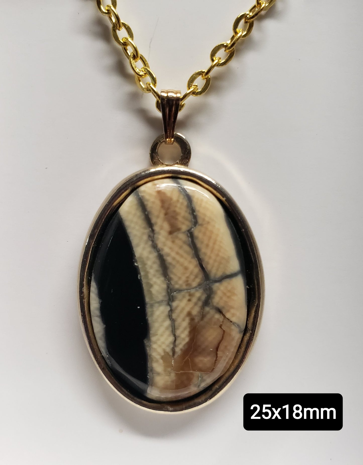 25x18mm Fossil Mammoth Ivory Necklace